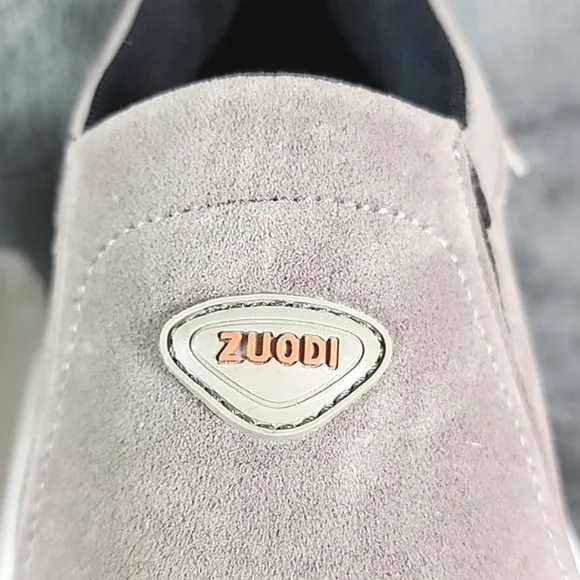 ZUODI Men's slip-on loafers. Size 11.5 Casual walking shoes in neutral color. - Picture 2 of 10